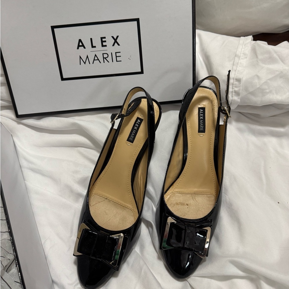 Alex Marie Black Low Heels – Classic Comfortable Women’s Shoes